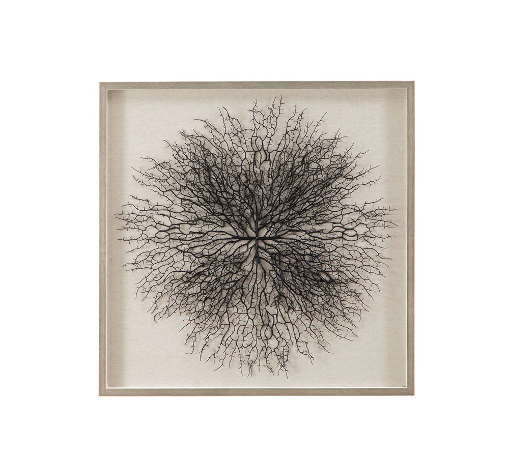 Gracee Canvas Art - Pearl Silver