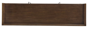 Starmore - 70" TV Stand With Glass/Stone Fireplace Insert - Brown