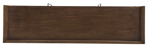 Starmore - 70" TV Stand With Glass/Stone Fireplace Insert - Brown