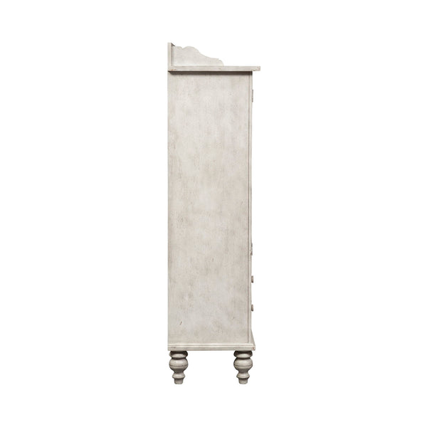 Whitney - Display Cabinet - Antique Linen / Weathered Gray