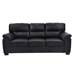 3 Seater Sofa With Padded Armrests And Triangular Leg