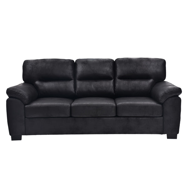 3 Seater Sofa With Padded Armrests And Triangular Leg