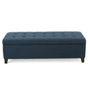 Upholstered Storage Ottoman Bench, Foot Rest For Bedroom