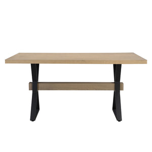 Elevated - Farmhouse Dining Table With X Shaped Legs - Light Ash