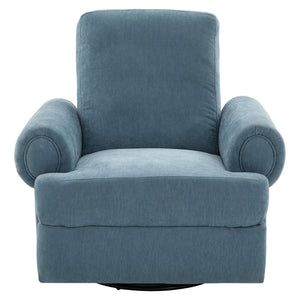 Manual Swivel Recliner Rocker Chair With Adjustable Backrest