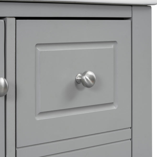 Freestanding Bathroom Vanity With Sink, Soft Close Door, 3 Drawers