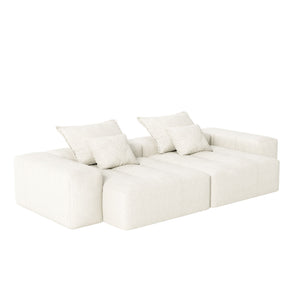 Modern Oversized Diy Combination Modular Sectional Sofa With Pillows