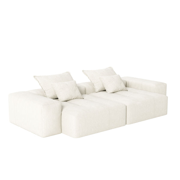 Modern Oversized Diy Combination Modular Sectional Sofa With Pillows