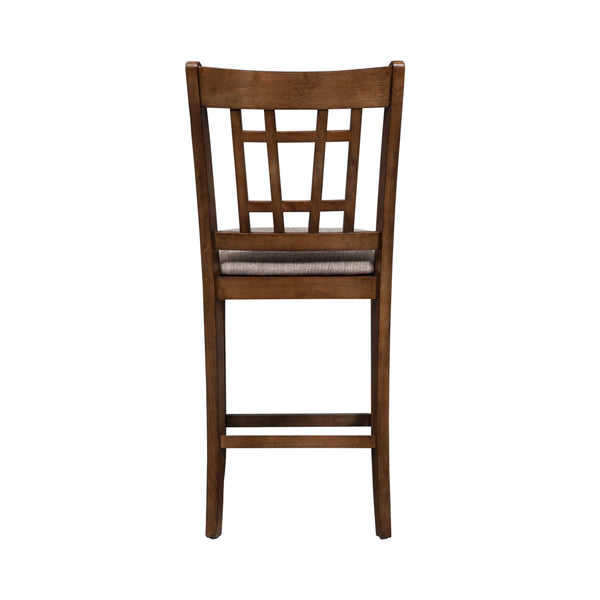 Santa Rosa - Lattice Back Counter Chair - Antique Honey