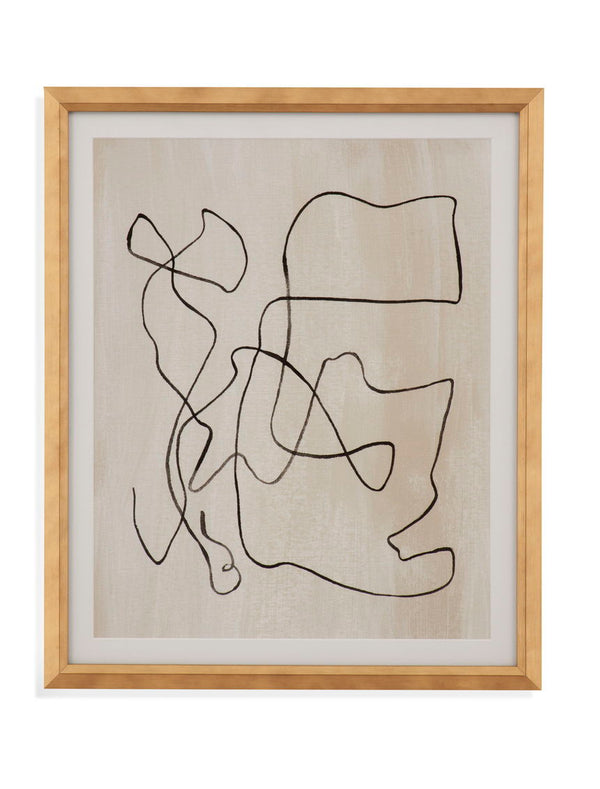 Bound I Framed Print - Light Brown