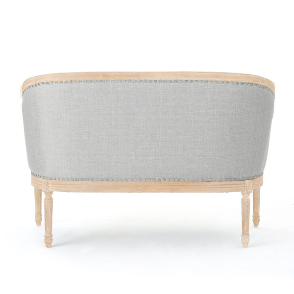 French Country Chesterfield Style Tufted Loveseat