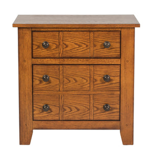 Grandpas Cabin - Nightstand - Aged Oak