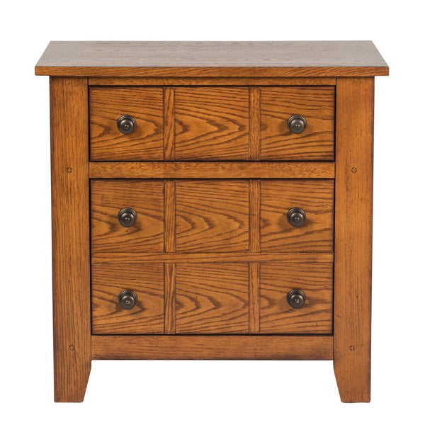 Grandpas Cabin - Nightstand - Aged Oak