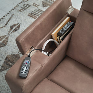Lorrenton - Glider Power Recliner With Audio System - Caramel
