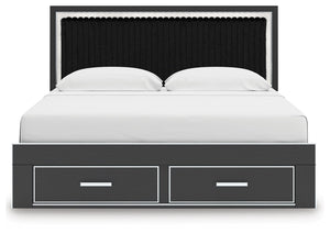 Zuraleus - Upholstered Panel Platform Storage Bed