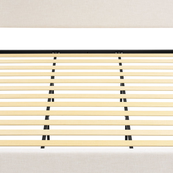 Hampton - Upholstered Platform Bed With Tall Headboard