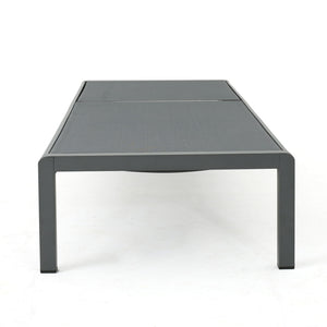 Outdoor Patio Chaise Lounge With 5 Reclining Positions