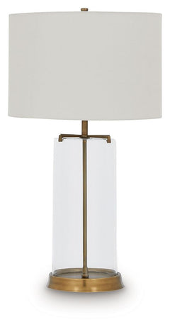 Gizeh - Glass Table Lamp - Clear / Gold Finish