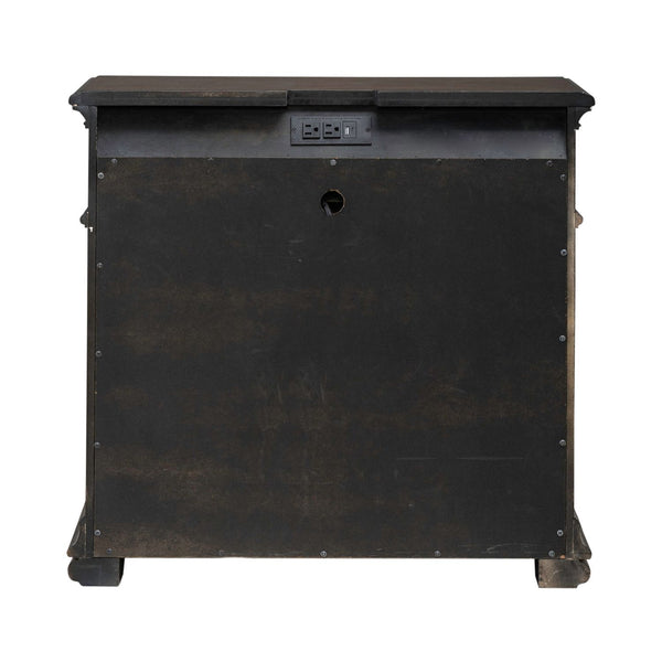 Provence Park - Nightstand With Charging Station - Chateau Brown
