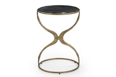 Hourglass - Accent Table - Bronze / Black