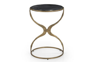 Hourglass - Accent Table - Bronze / Black