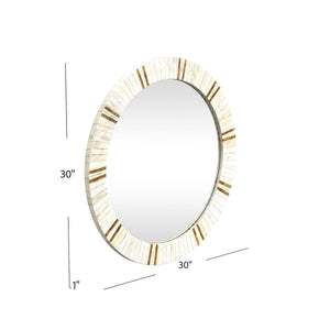 Clever - Wall Mirror - Beige