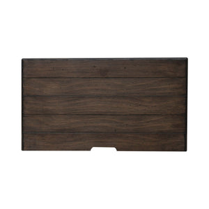 River Place - 3 Drawer Nightstand With Charging Station - Riverstone White & Tobacco