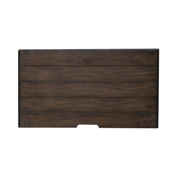 River Place - 3 Drawer Nightstand With Charging Station - Riverstone White & Tobacco