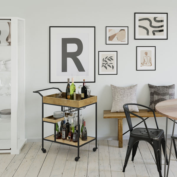 Barnes - Bar Cart - Natural