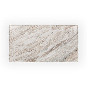 Bowman - Marble Rectangular Coffee Table - Rusty Gray