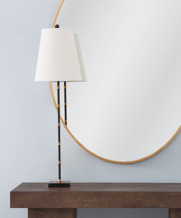 Alamance - Table Lamp - Black / White