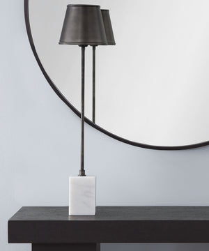 Bronze - Table Lamp - White