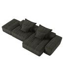 Modern Oversized Diy Combination, Modular Sectional Sofa With Pillows