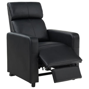 Toohey - 3 Piece Upholstered Tufted Recliner Living Room Set - Black