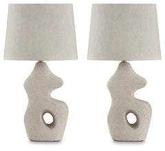 Chadrich - Paper Table Lamp (Set of 2) - Antique Beige