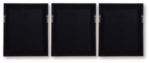 Hendridge - Wall Art Set (Set of 3) - Taupe / White