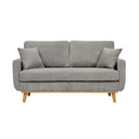 Upholstered Loveseat With Arms And Pillows