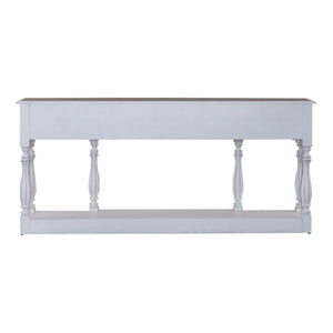 Magnolia Manor - 3 Drawer Hall Console Table - Antique White