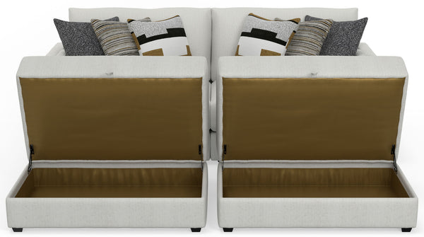 Trevor - Extra Deep Oversized Sofa With Included Storage Cocktail Ottoman