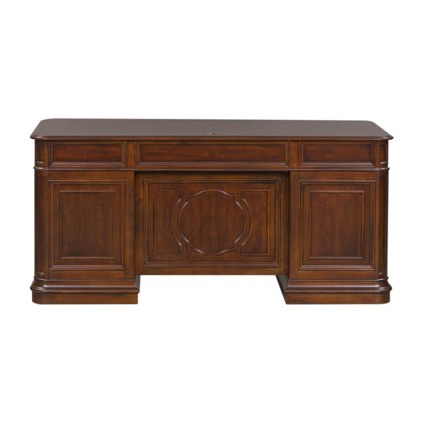 Brayton Manor - Jr Executive Desk - Cognac