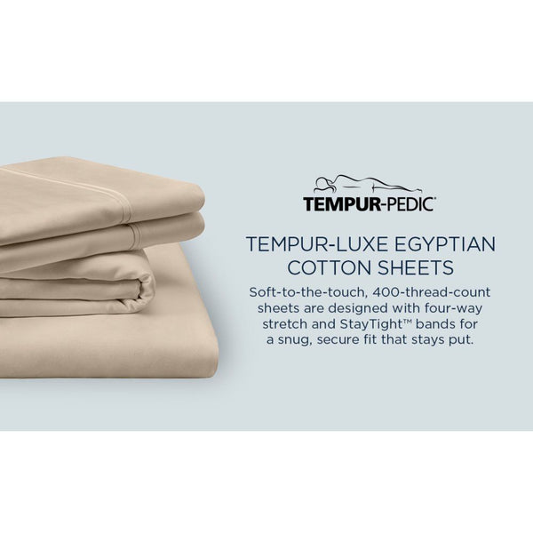 Linens - Tempur Luxe Egyptian Cotton Sheet Set - White
