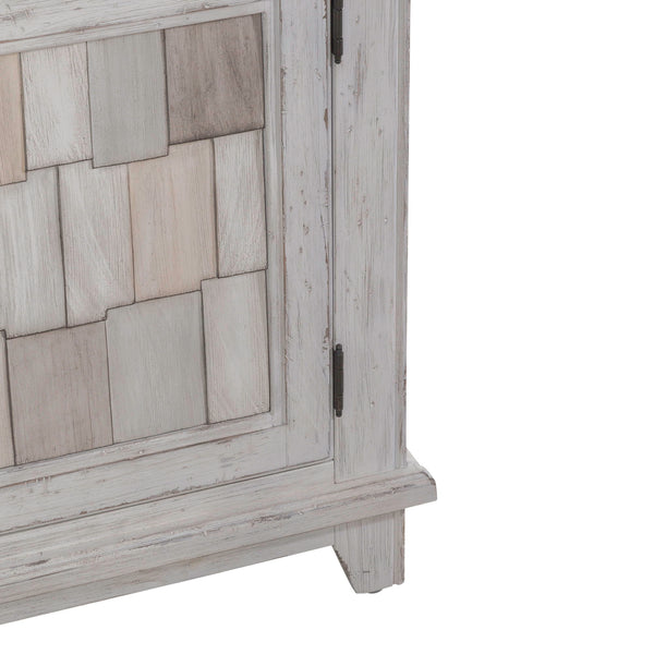 River Place - Accent Server - Riverstone White & Tobacco