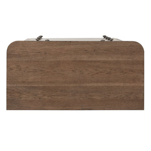 Farmhouse Reimagined - 5 Drawer Chest - Antique White / Chestnut Tops