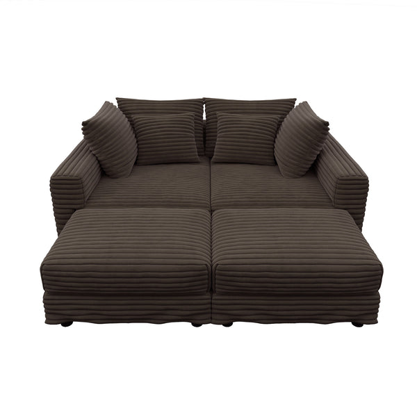 Modern Comfy Upholstered Sofa Cloud Couch & Deep Seat Couches