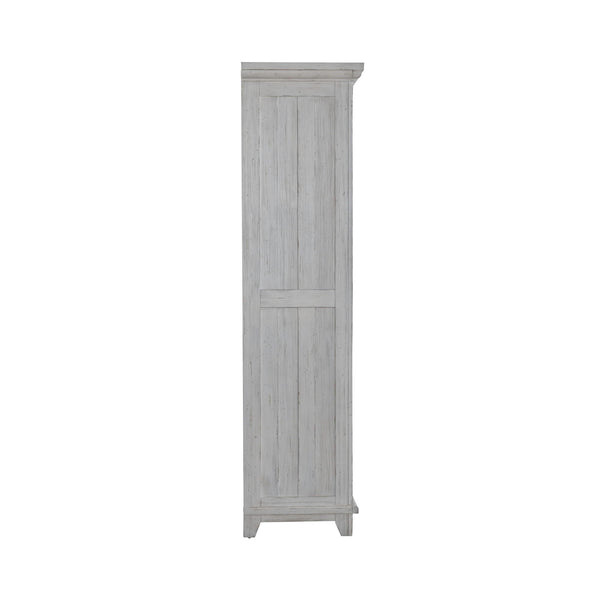 River Place - Armoire - Riverstone White & Tobacco