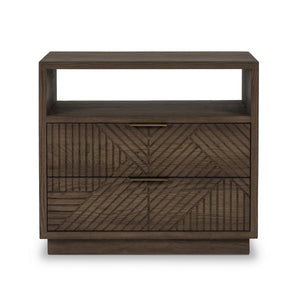 Santa - 2-Drawer Nightstand - Toasted Brown