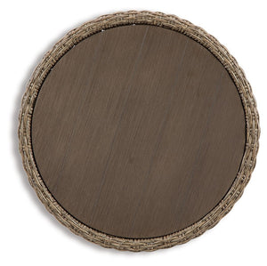 Danson - Round End Table - Beige