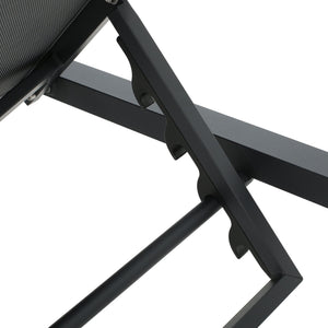 Modern Chaise Lounge With Wate Resistant Fabric Cushions