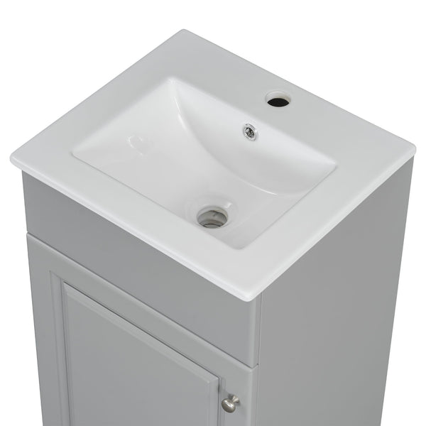 Bathroom Vanity With Sink, Cabinet With Adjustable Shelf