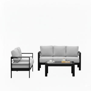 Outdoor Patio Set, All-Weather With Thick Cushions